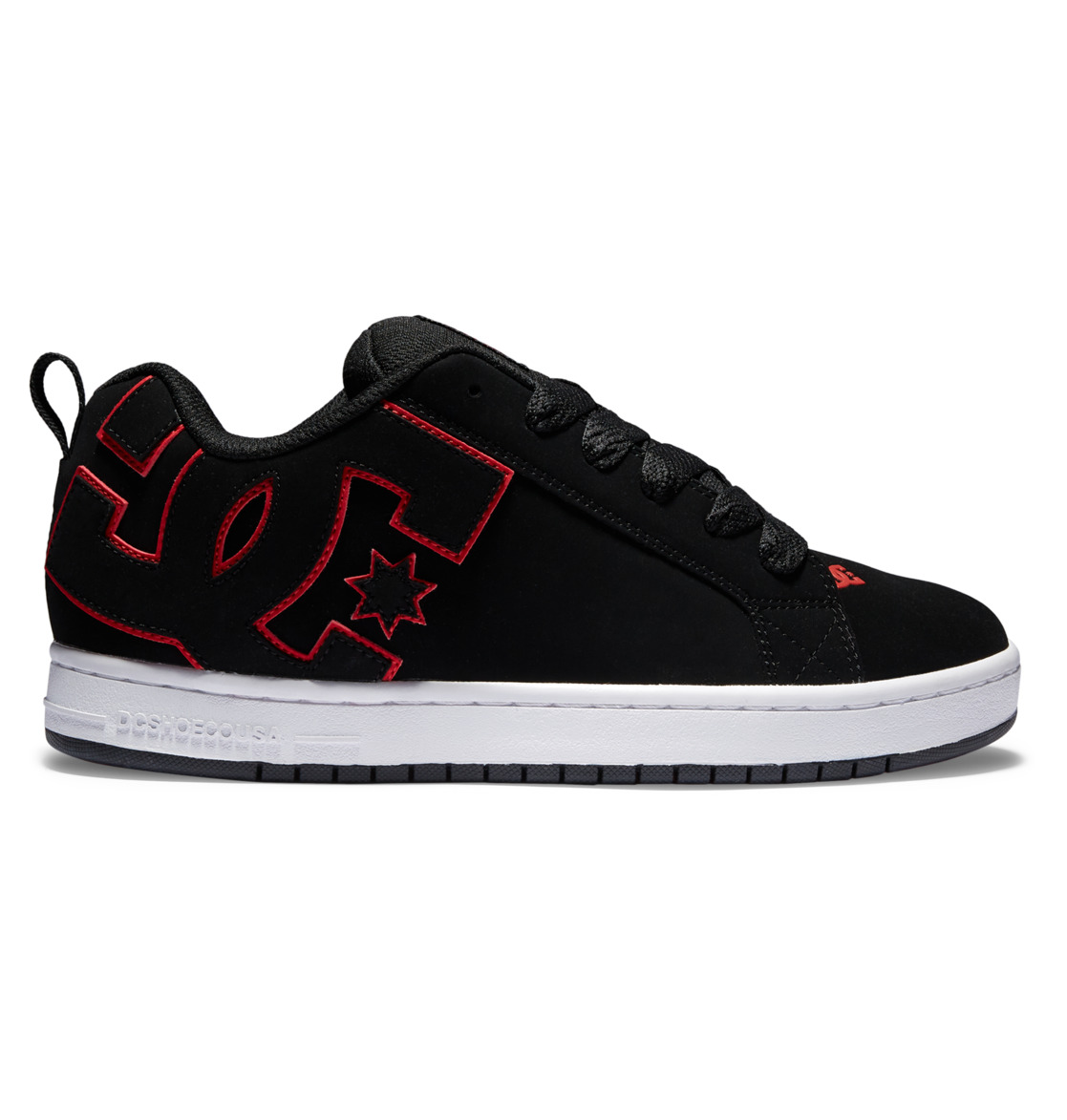 Baskets DC Shoes Court Graffik Noir Rouge Blanche Homme | RPF-49672920