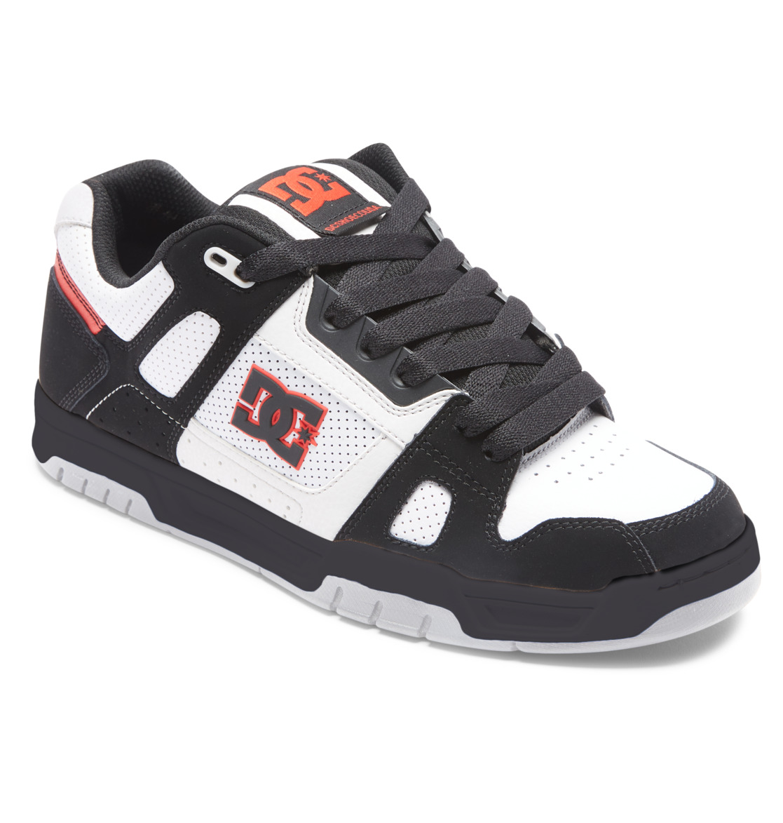 Baskets DC Shoes Stag Blanche Noir Rouge Homme | TNN-96702945