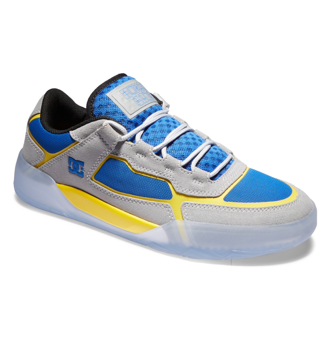 Chaussure Skate DC Shoes Hongo x DC Metric Grise Bleu Jaune Homme | YBM-58955976