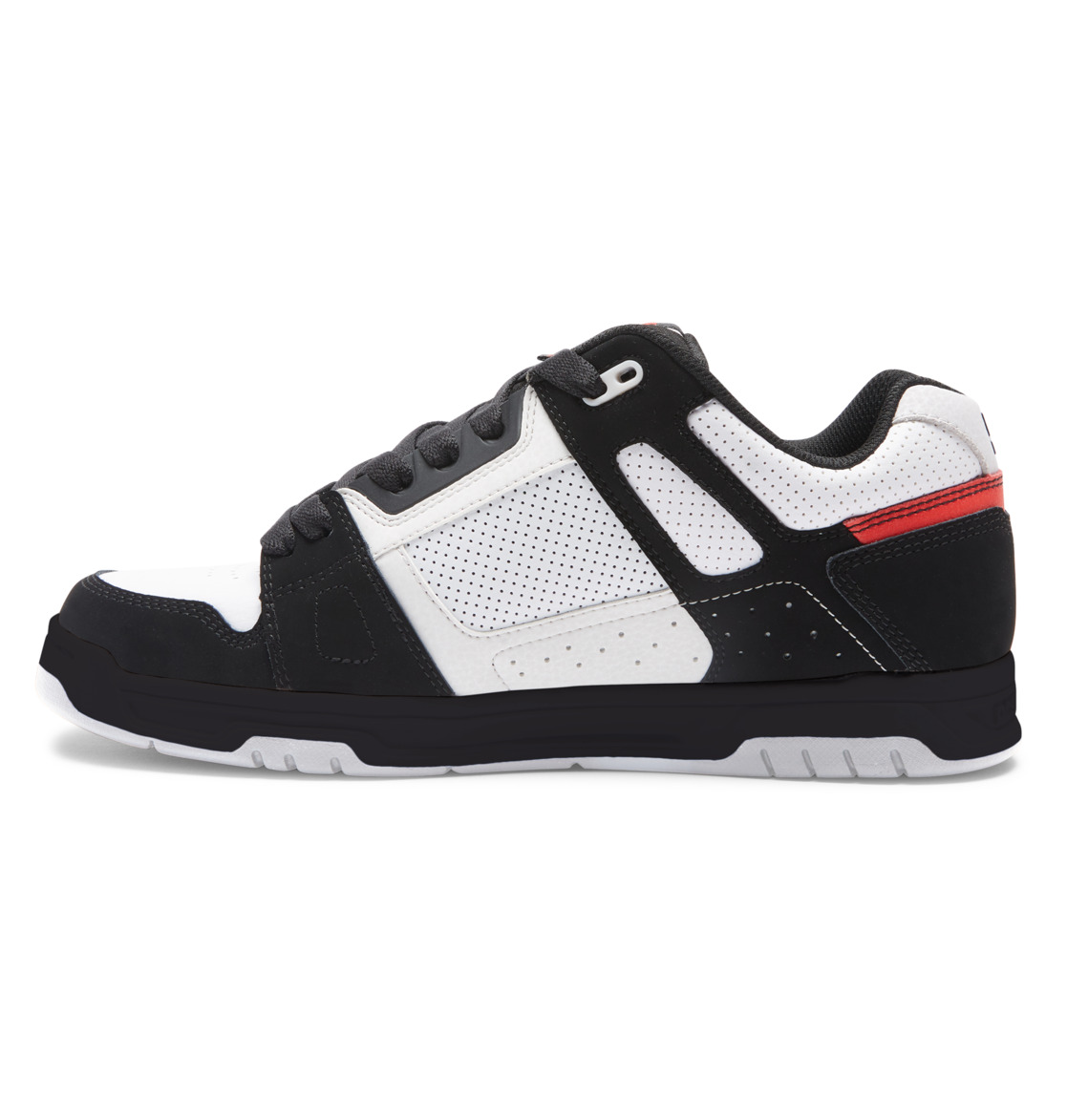 Baskets DC Shoes Stag Blanche Noir Rouge Homme | TNN-96702945