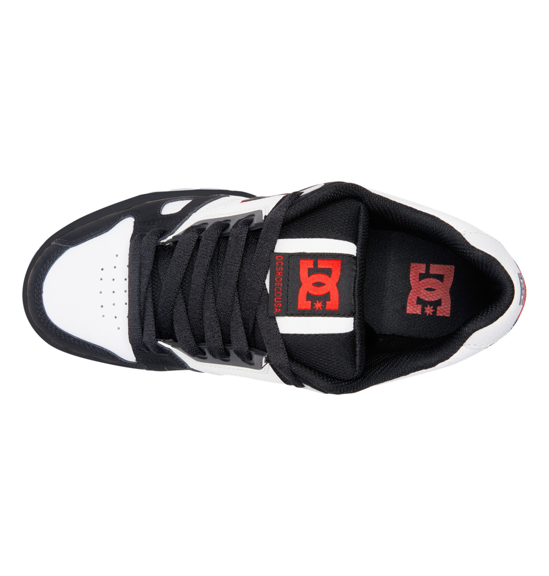 Baskets DC Shoes Stag Blanche Noir Rouge Homme | TNN-96702945