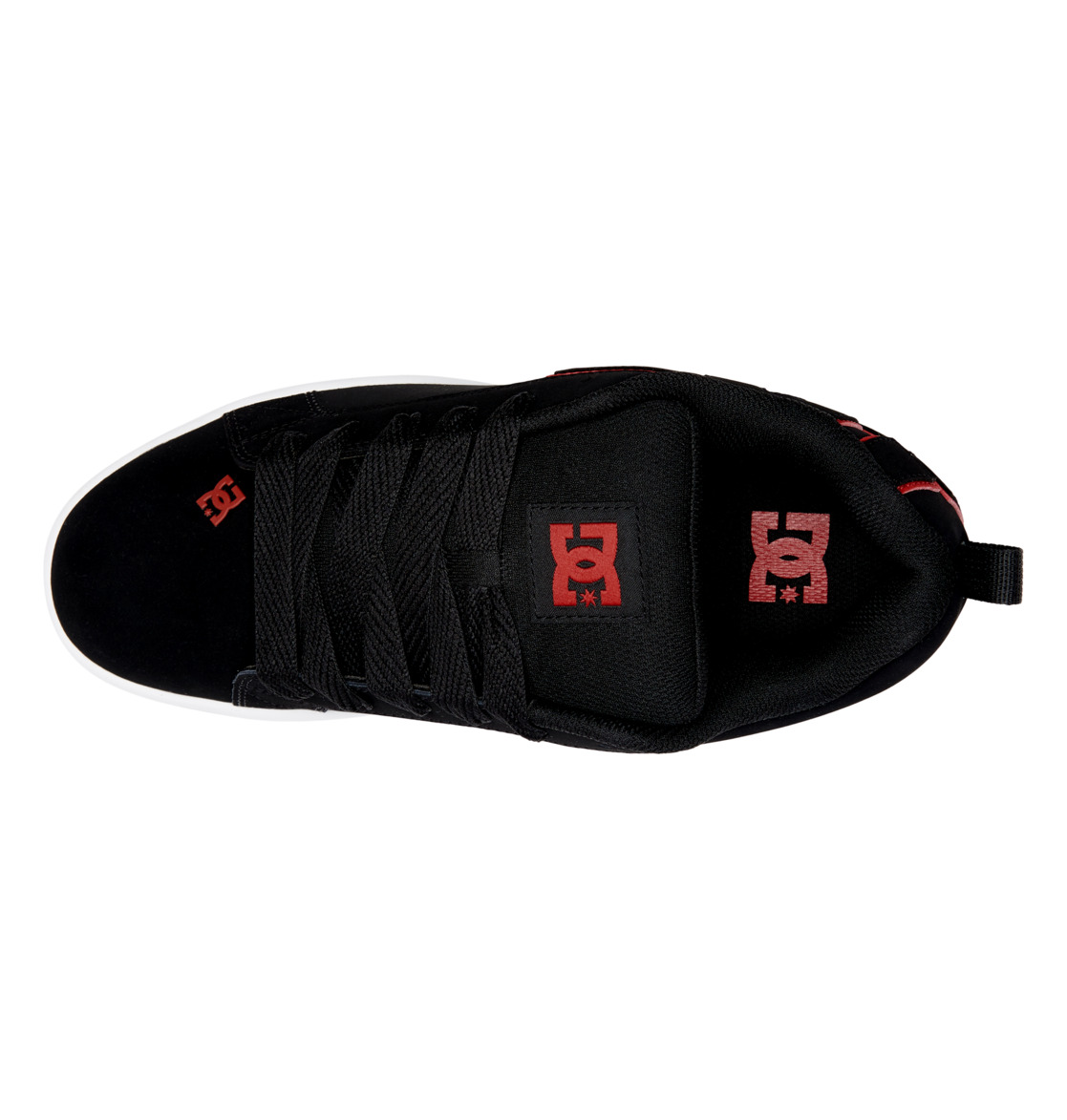 Baskets DC Shoes Court Graffik Noir Rouge Blanche Homme | RPF-49672920