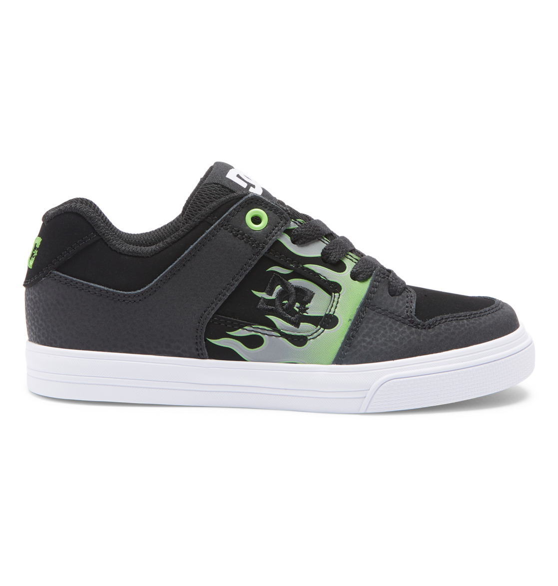 Baskets DC Shoes Pure Noir Grise Vert Enfant | DLP-33157289