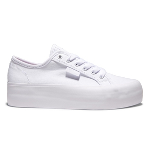 Baskets DC Shoes Manual Plateforme Blanche Femme | DUJ-01089970