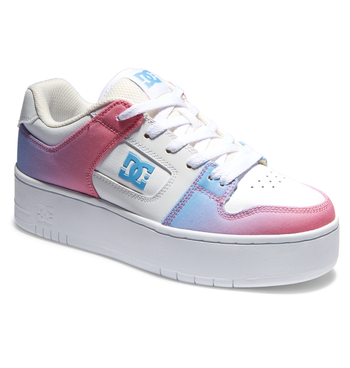 Baskets DC Shoes Manteca 4 Plateforme for Bleu Rose Femme | TGI-25432551