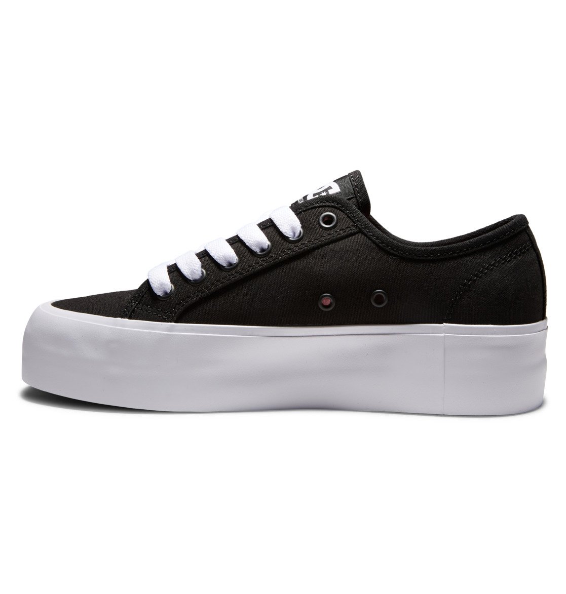 Baskets DC Shoes Manual Plateforme Noir Blanche Femme | YGW-22430264