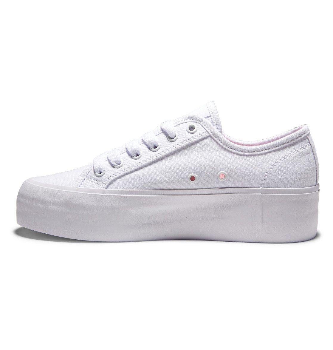 Baskets DC Shoes Manual Plateforme Blanche Femme | DUJ-01089970