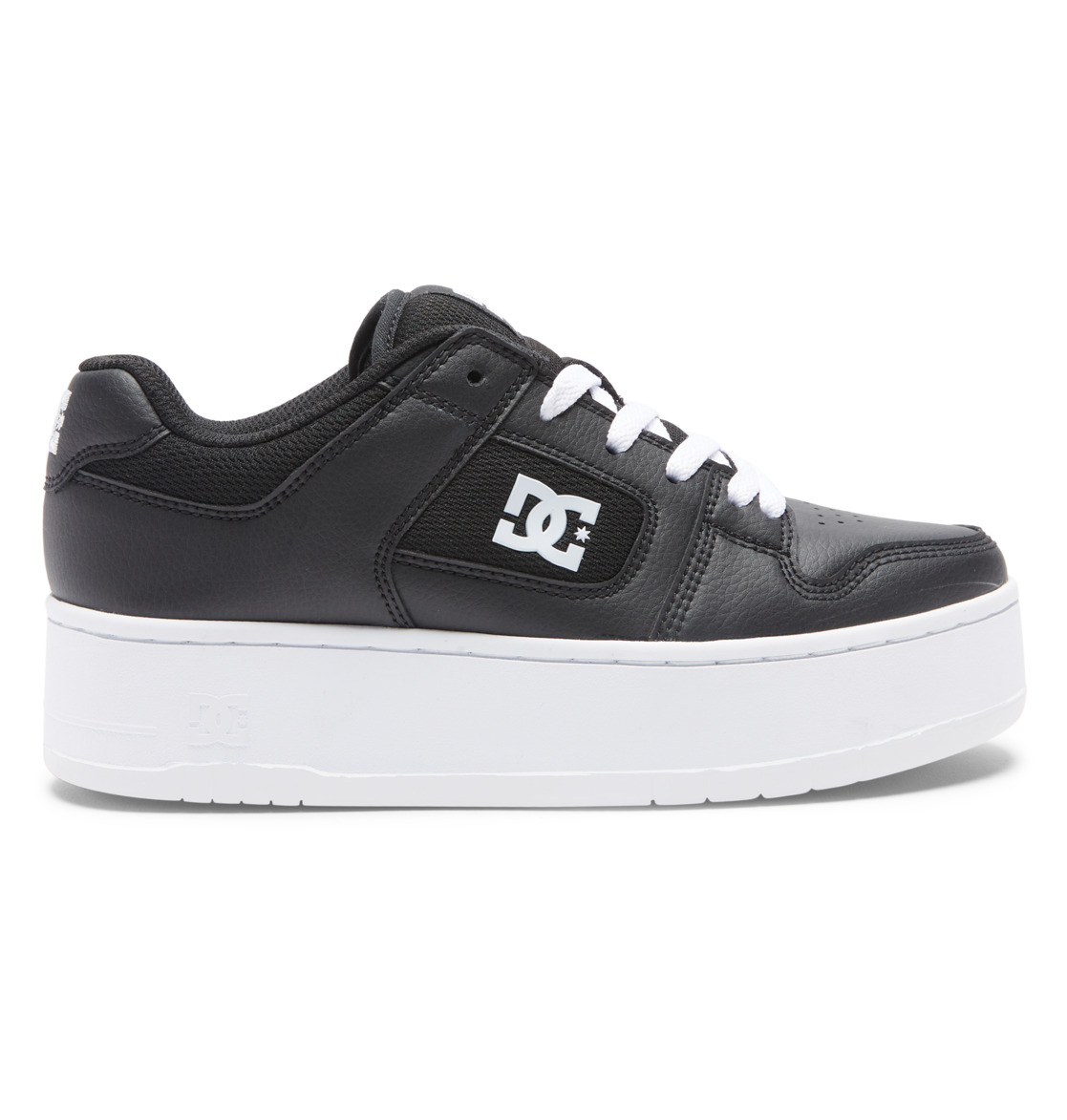 Baskets DC Shoes Manteca 4 Plateforme for Noir Blanche Femme | YCV-41874847