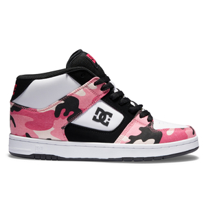 Baskets DC Shoes Manteca 4 MID Mid-Top Noir Rose Camouflage Femme | ASB-05241138