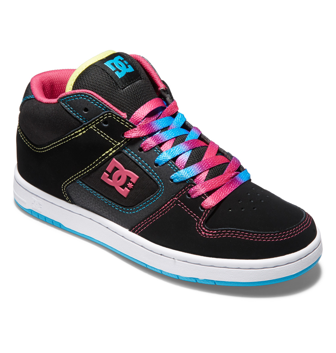 Baskets DC Shoes Manteca 4 MID Mid-Top Noir Multicolore Femme | QCE-96954603