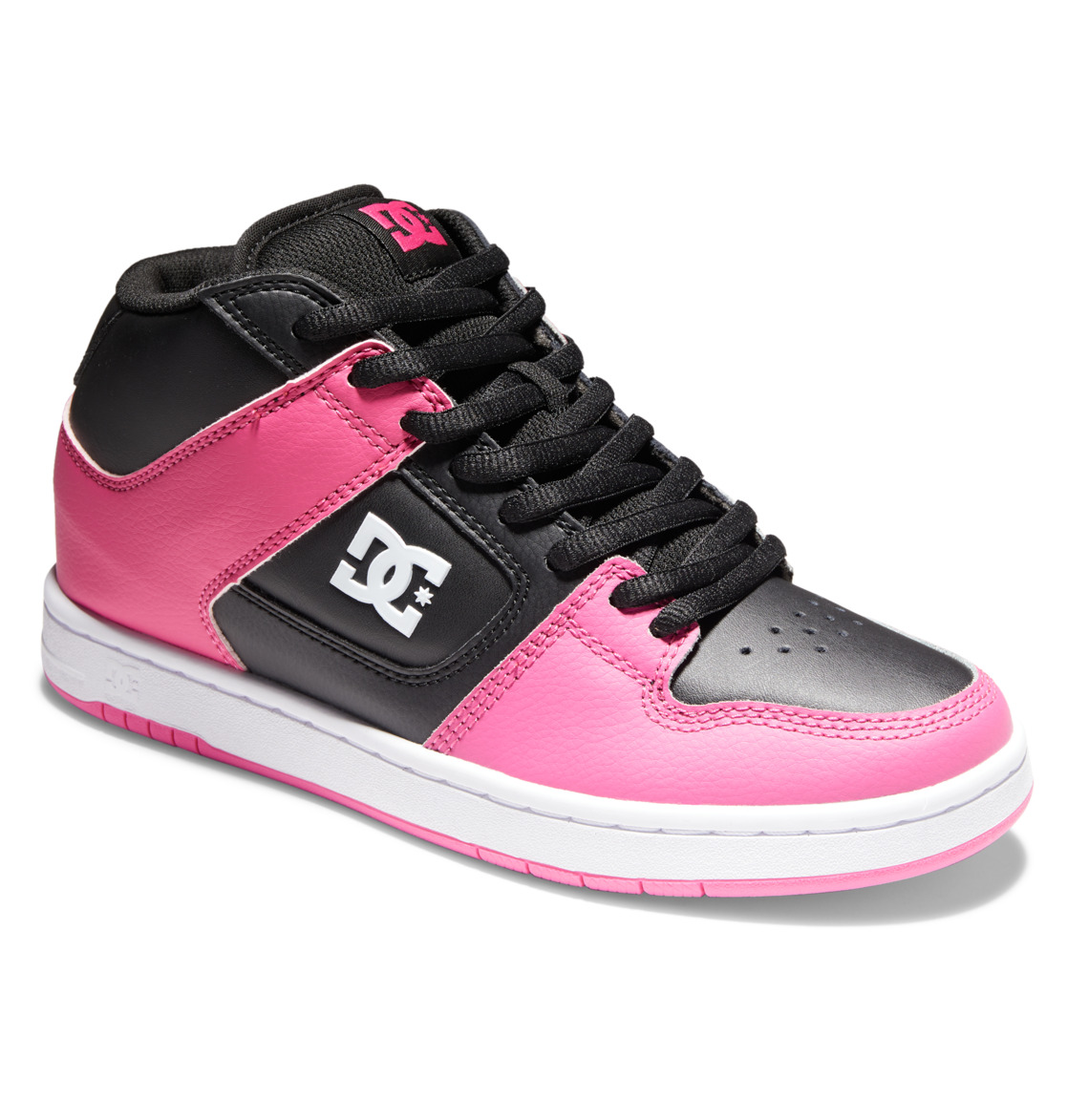 Baskets DC Shoes Manteca 4 MID Mid-Top Noir Rose Femme | WYV-31299499