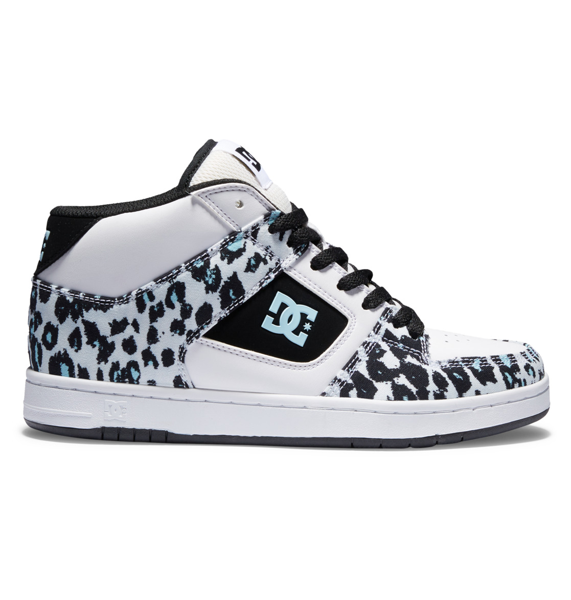 Baskets DC Shoes Manteca 4 MID Mid-Top Bleu Clair Noir Blanche Femme | MEV-26039259