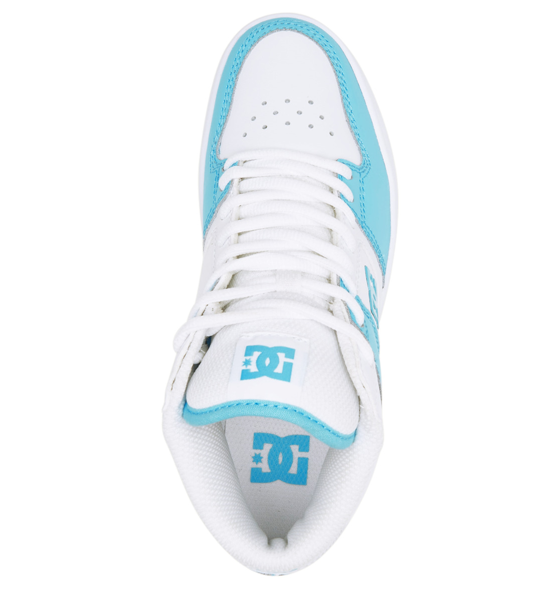 Baskets DC Shoes Manteca 4 MID Mid-Top Blanche Bleu Femme | CJP-08858096