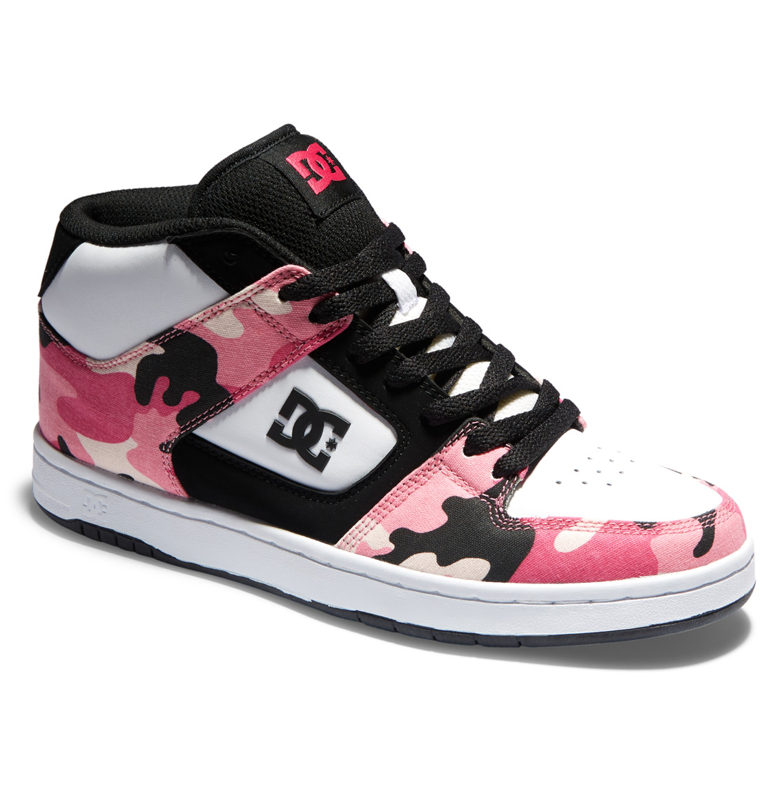 Baskets DC Shoes Manteca 4 MID Mid-Top Noir Rose Camouflage Femme | ASB-05241138