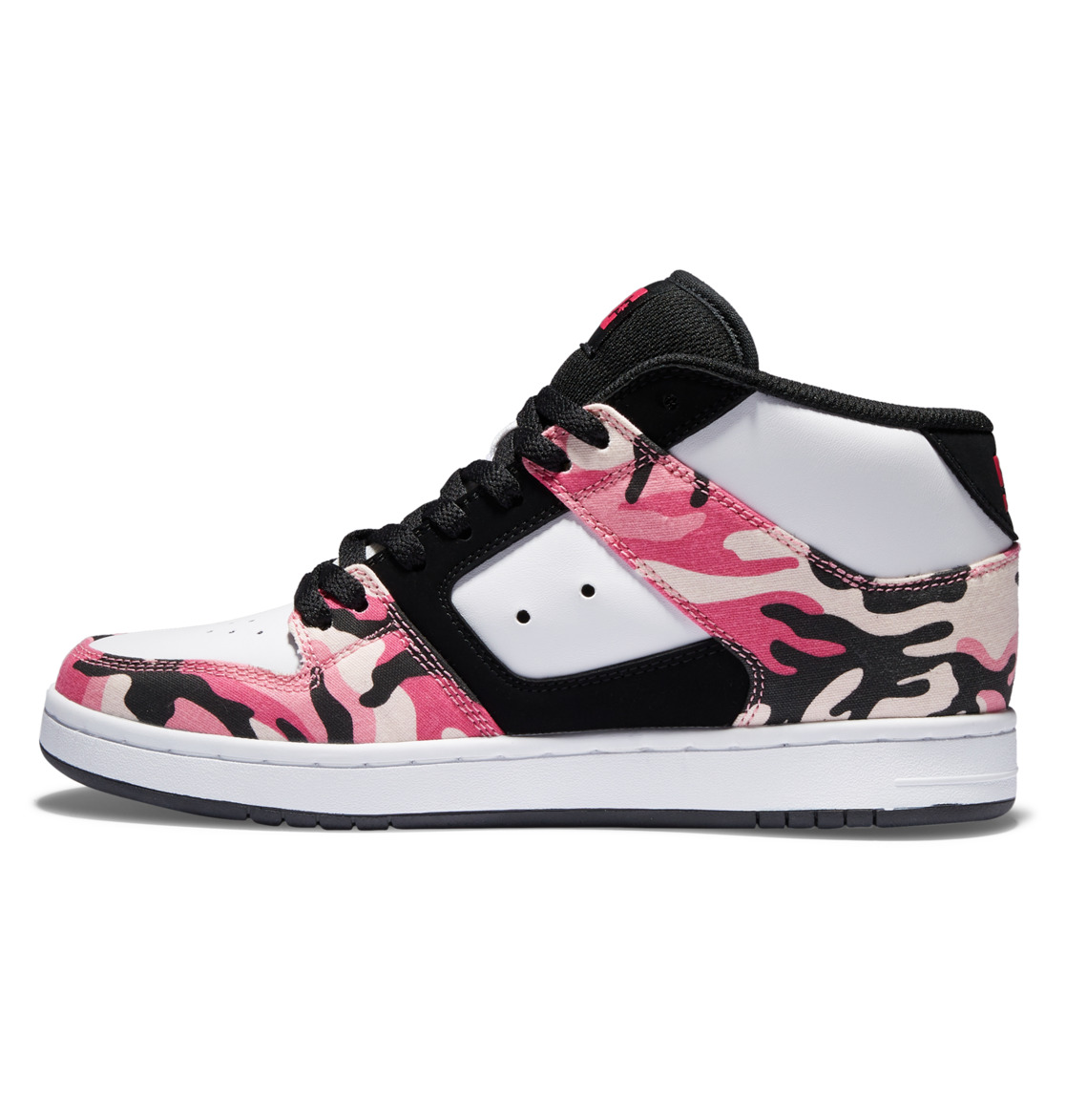 Baskets DC Shoes Manteca 4 MID Mid-Top Noir Rose Camouflage Femme | ASB-05241138