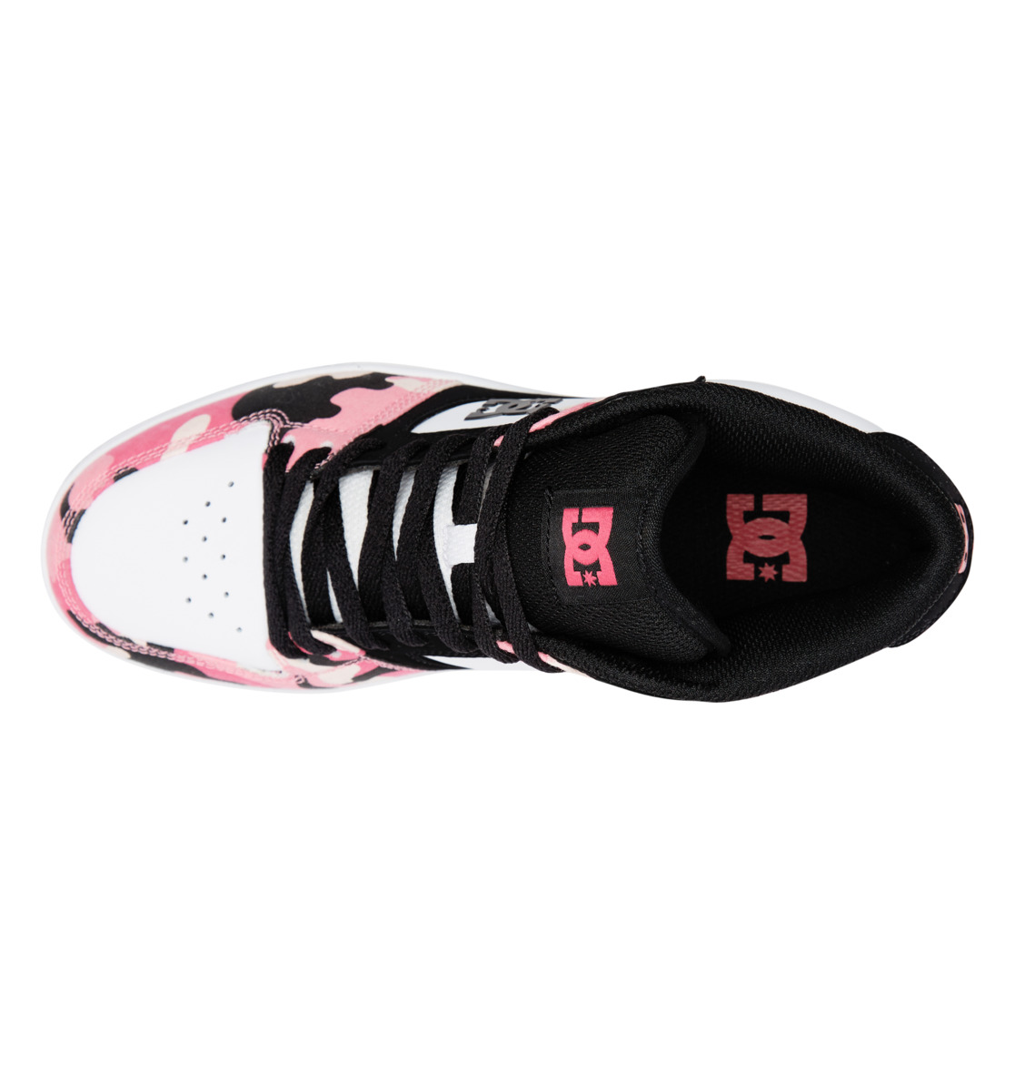 Baskets DC Shoes Manteca 4 MID Mid-Top Noir Rose Camouflage Femme | ASB-05241138