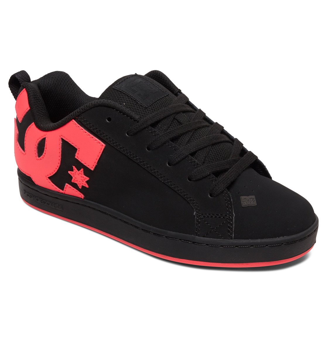 Baskets DC Shoes Court Graffik Noir Rose Femme | KPX-61995759