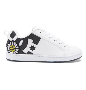 Baskets DC Shoes Court Graffik Blanche Noir Jaune Femme | GNE-16903807