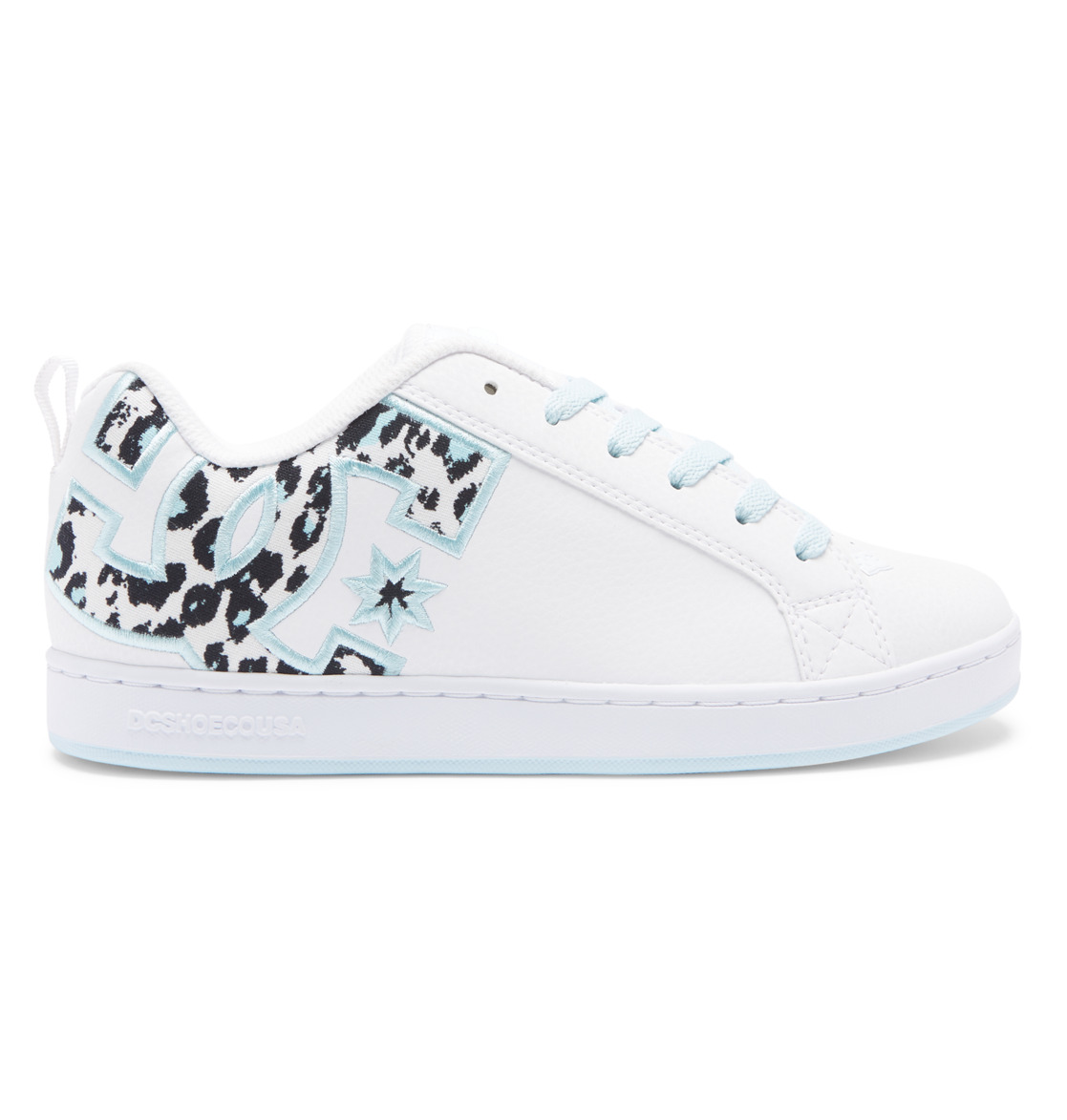 Baskets DC Shoes Court Graffik Bleu Clair Blanche Femme | BLS-38948768