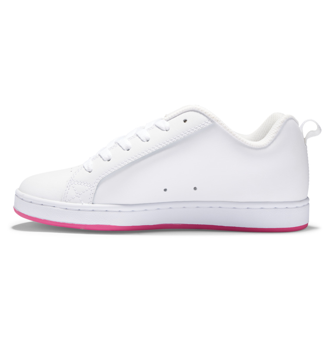 Baskets DC Shoes Court Graffik Noir Blanche Rose Femme | JOC-76005313