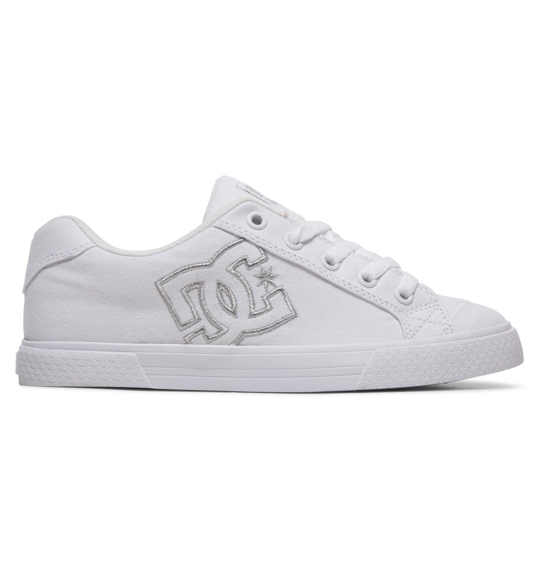 Baskets DC Shoes Chelsea Tela Blanche Argent Femme | GMY-41265668