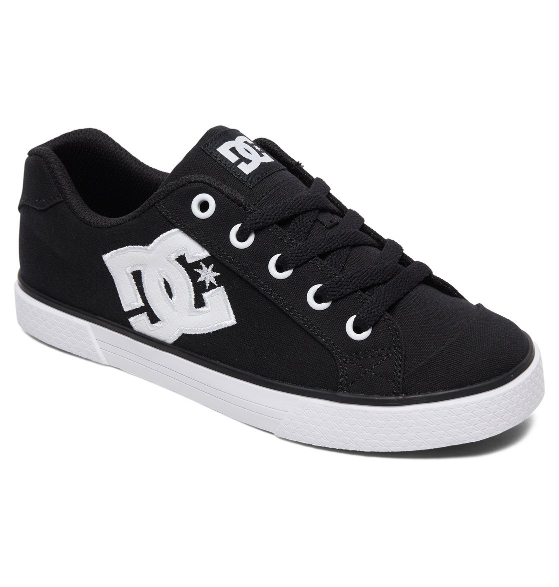 Baskets DC Shoes Chelsea Tela Noir Blanche Femme | NAH-07776427