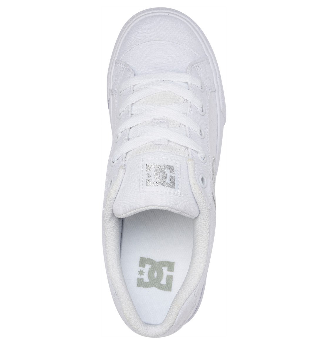 Baskets DC Shoes Chelsea Tela Blanche Argent Femme | GMY-41265668