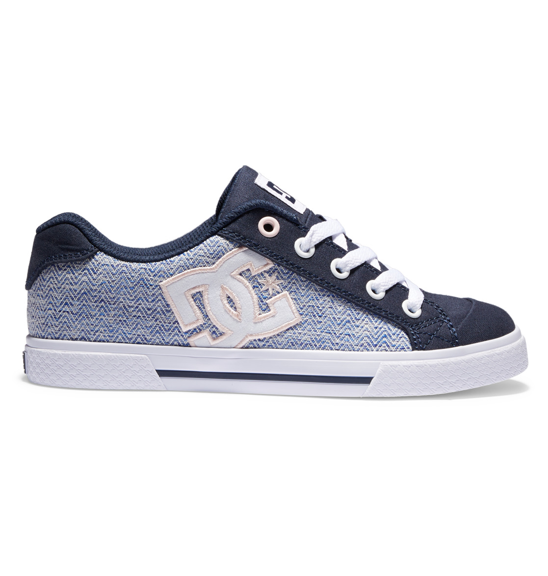 Baskets DC Shoes Chelsea Bleu Blanche Femme | CQF-87471393