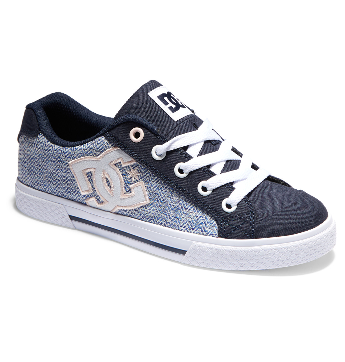 Baskets DC Shoes Chelsea Bleu Blanche Femme | CQF-87471393