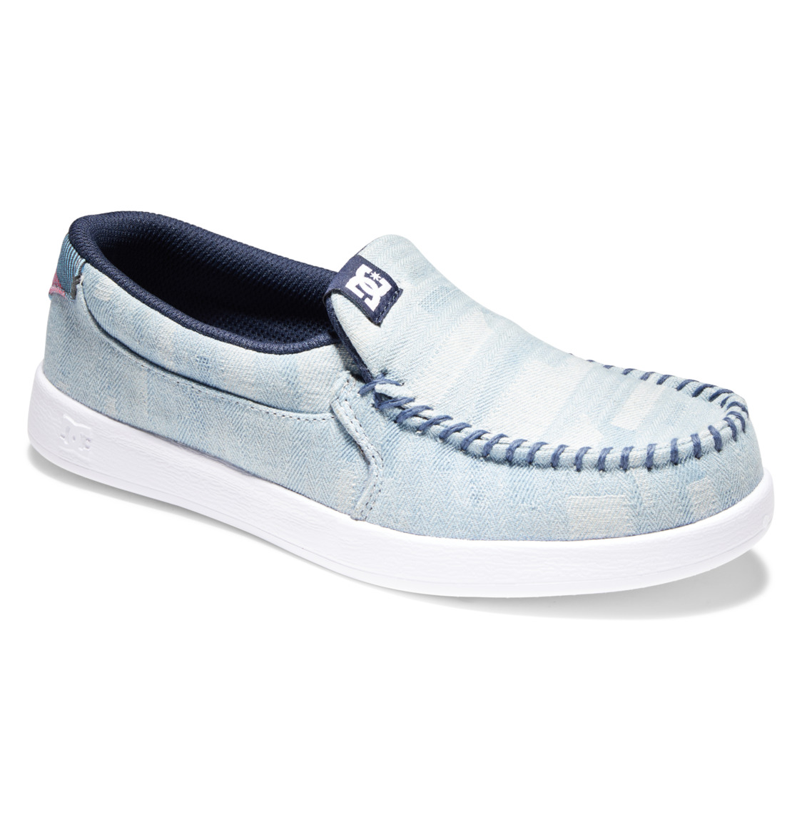 Mocassin DC Shoes Villain Bleu Femme | YIJ-72297167