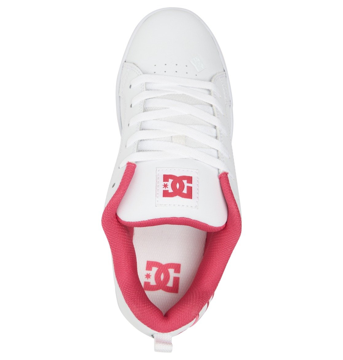 Baskets DC Shoes Court Graffik Blanche Rose Femme | KHY-20588931