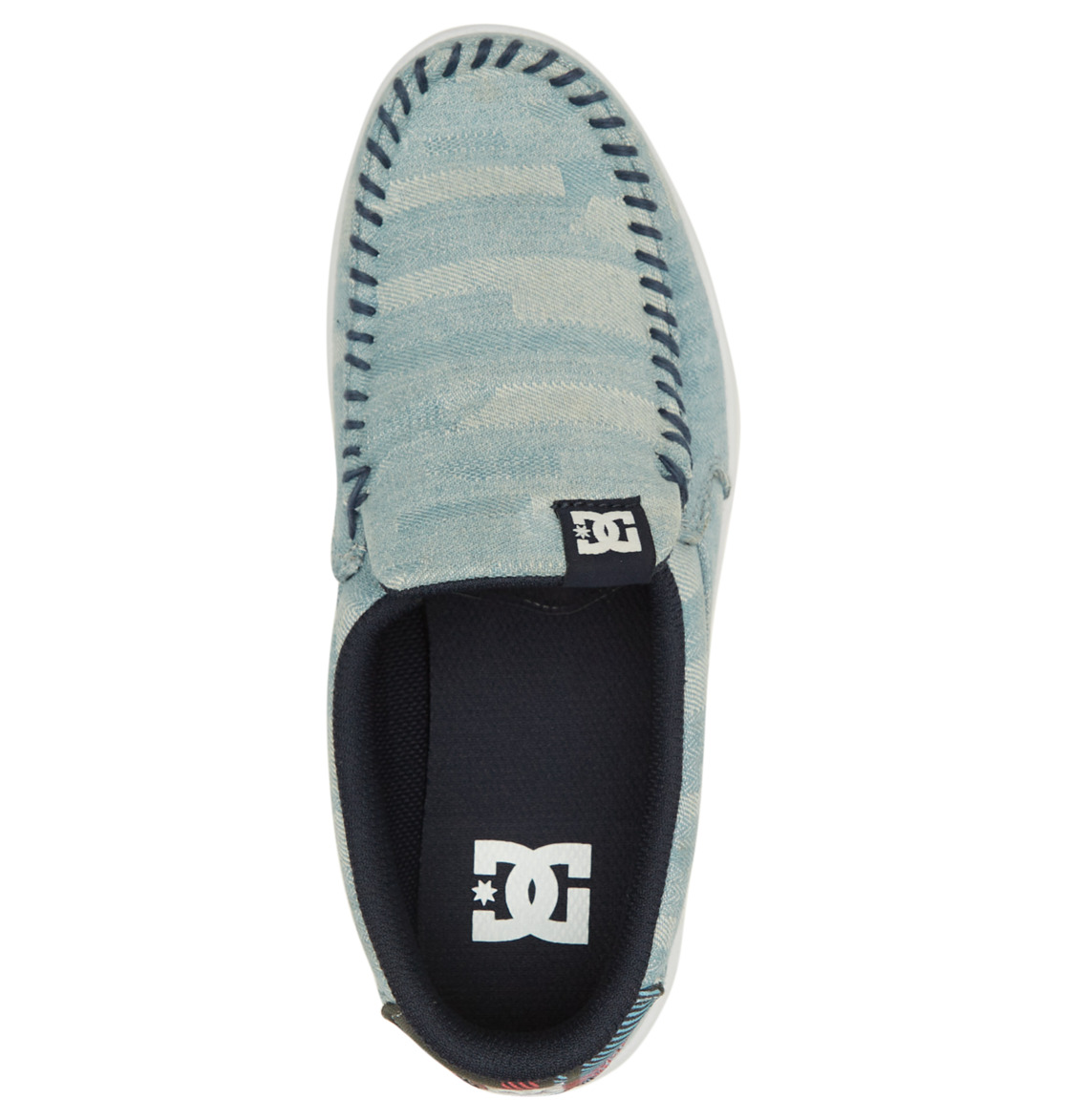 Mocassin DC Shoes Villain Bleu Femme | YIJ-72297167