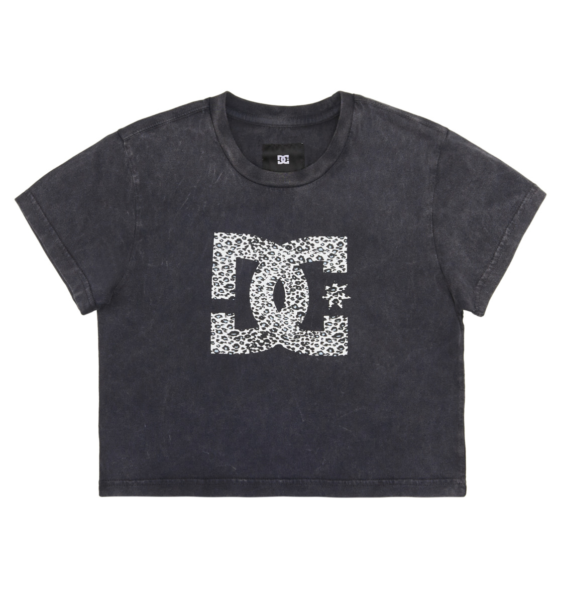 T Shirts DC Shoes DC Star Fill Cropped Baby Noir Femme | ULU-71268002