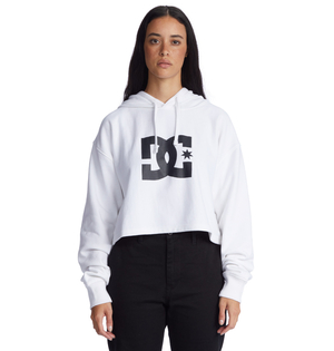 Sweat à Capuche DC Shoes DC Cropped 2 Blanche Femme | NCF-08538526