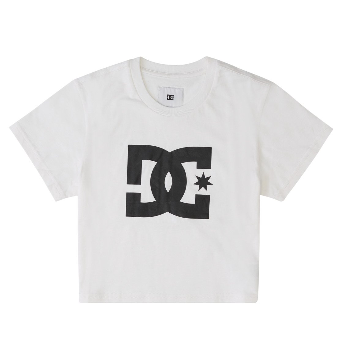 T Shirts DC Shoes DC Star Cropped Blanche Femme | PGE-26856365