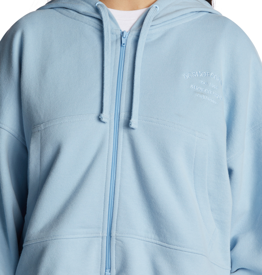 Sweat à Capuche DC Shoes Weekend Zip-Up Bleu Femme | PBS-07590066