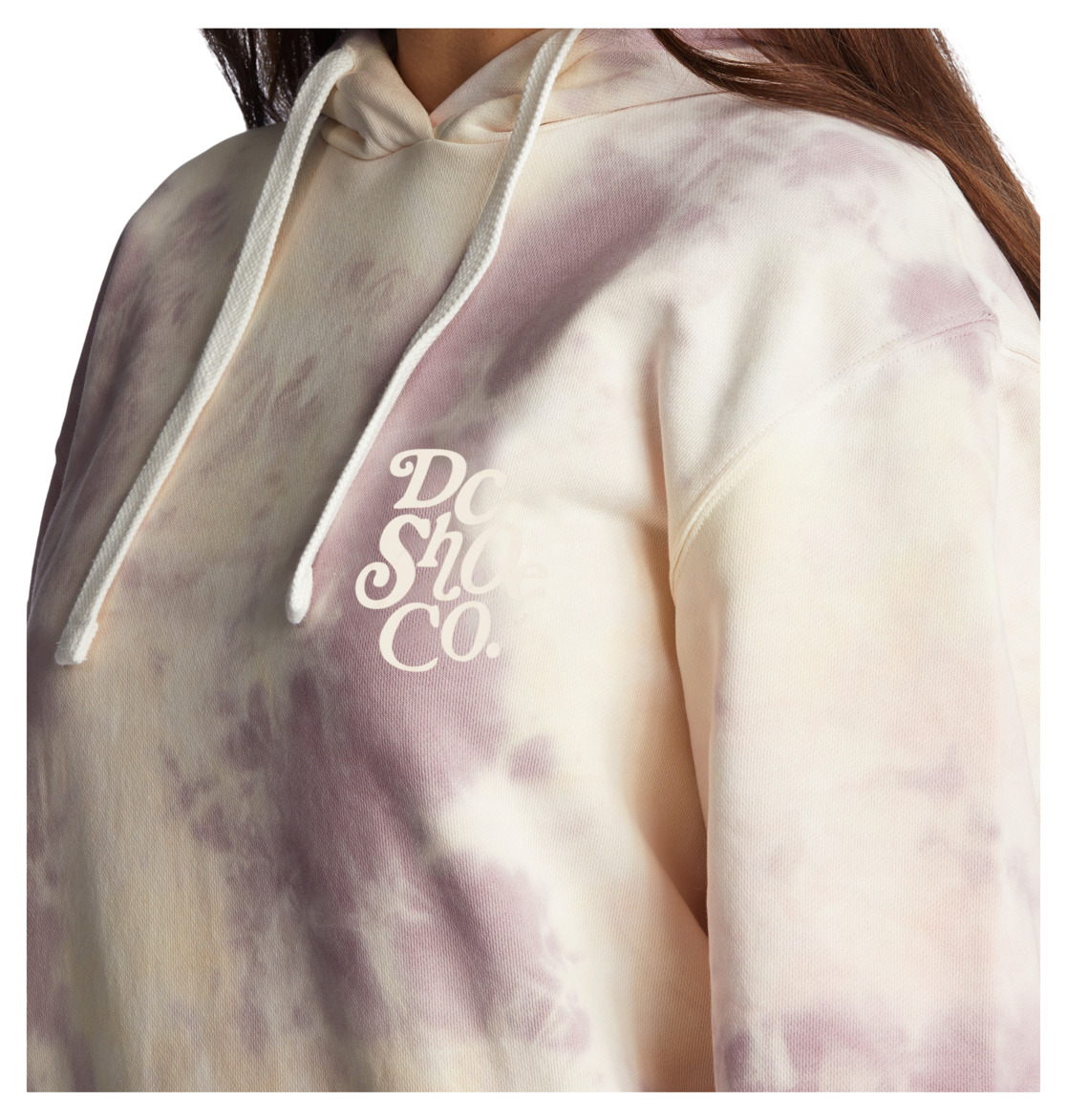 Sweat à Capuche DC Shoes Faded Violette Clair Beige Femme | DPY-25834067