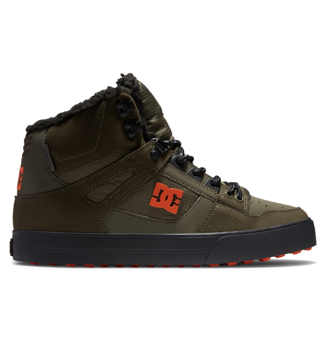 Bottes D'hiver DC Shoes Pure High-Top Vert Olive Orange Homme | OCD-72984559