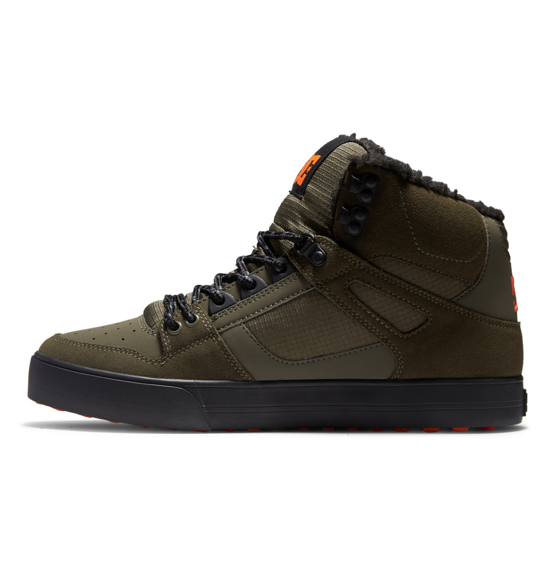 Bottes D'hiver DC Shoes Pure High-Top Vert Olive Orange Homme | OCD-72984559