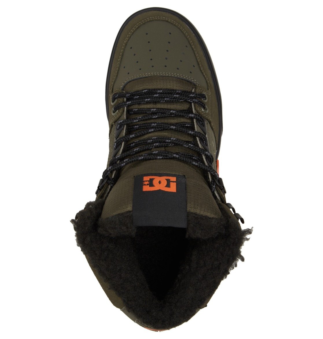 Bottes D'hiver DC Shoes Pure High-Top Vert Olive Orange Homme | OCD-72984559