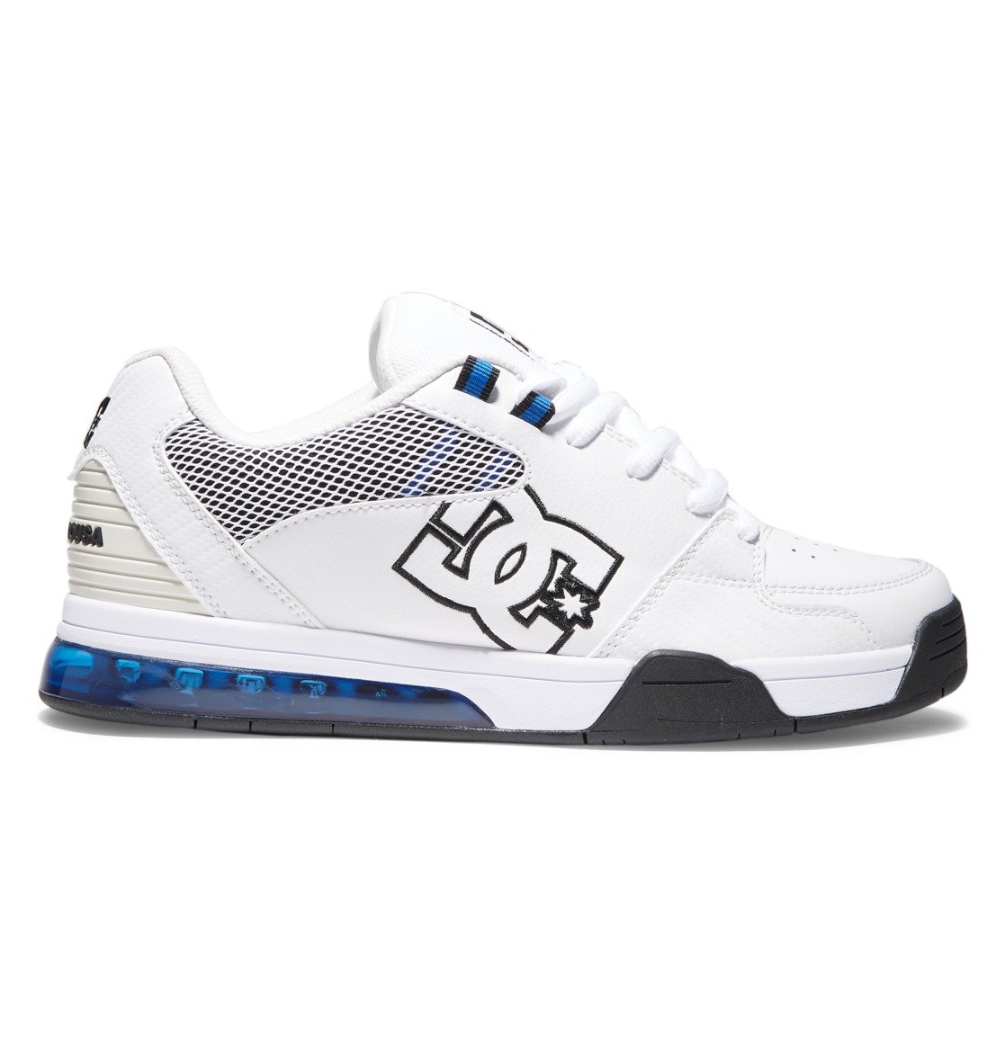 Baskets DC Shoes Versatile Blanche Bleu Royal Homme | LSD-97489823