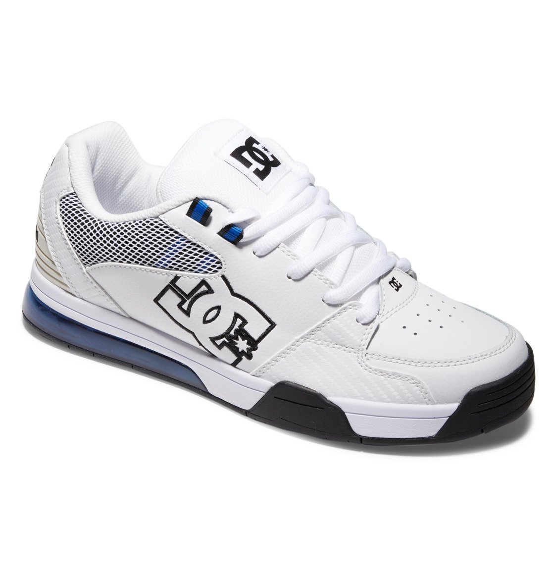 Baskets DC Shoes Versatile Blanche Bleu Royal Homme | LSD-97489823