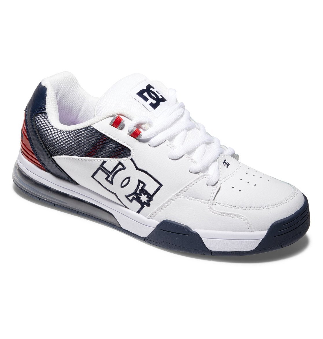 Baskets DC Shoes Versatile Blanche Rouge Bleu Homme | EMY-14914456