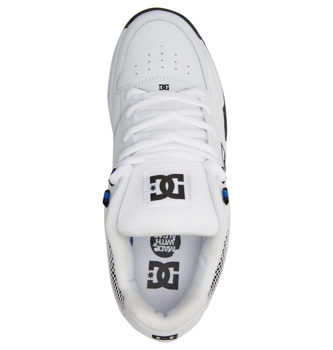 Baskets DC Shoes Versatile Blanche Bleu Royal Homme | LSD-97489823