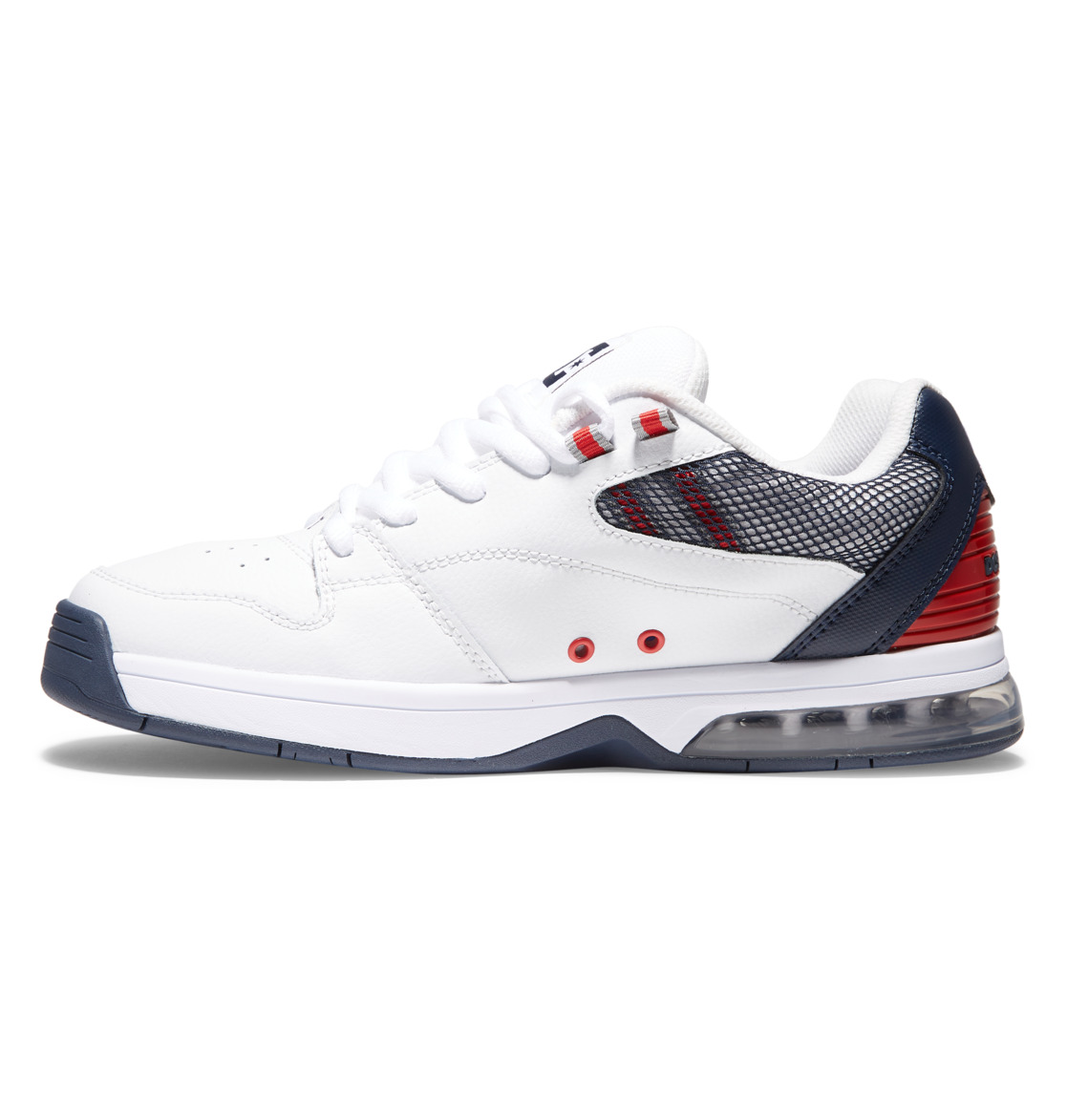 Baskets DC Shoes Versatile Blanche Rouge Bleu Homme | EMY-14914456