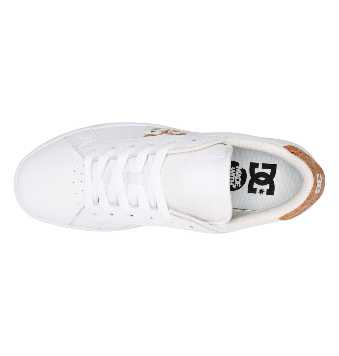 Baskets DC Shoes Striker Waste Blanche Marron Homme | PEN-70797788