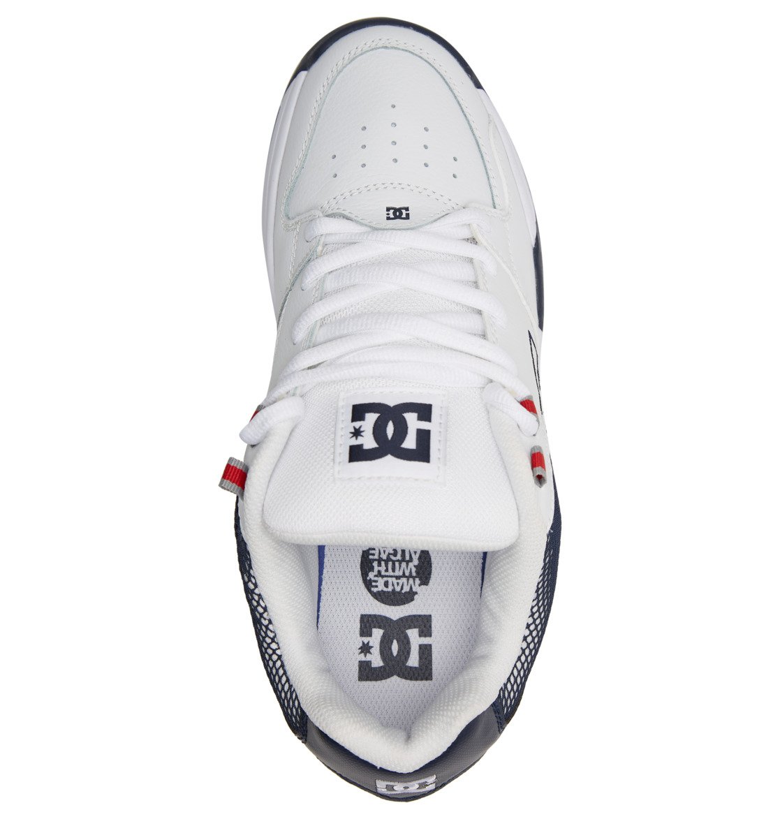 Baskets DC Shoes Versatile Blanche Rouge Bleu Homme | EMY-14914456