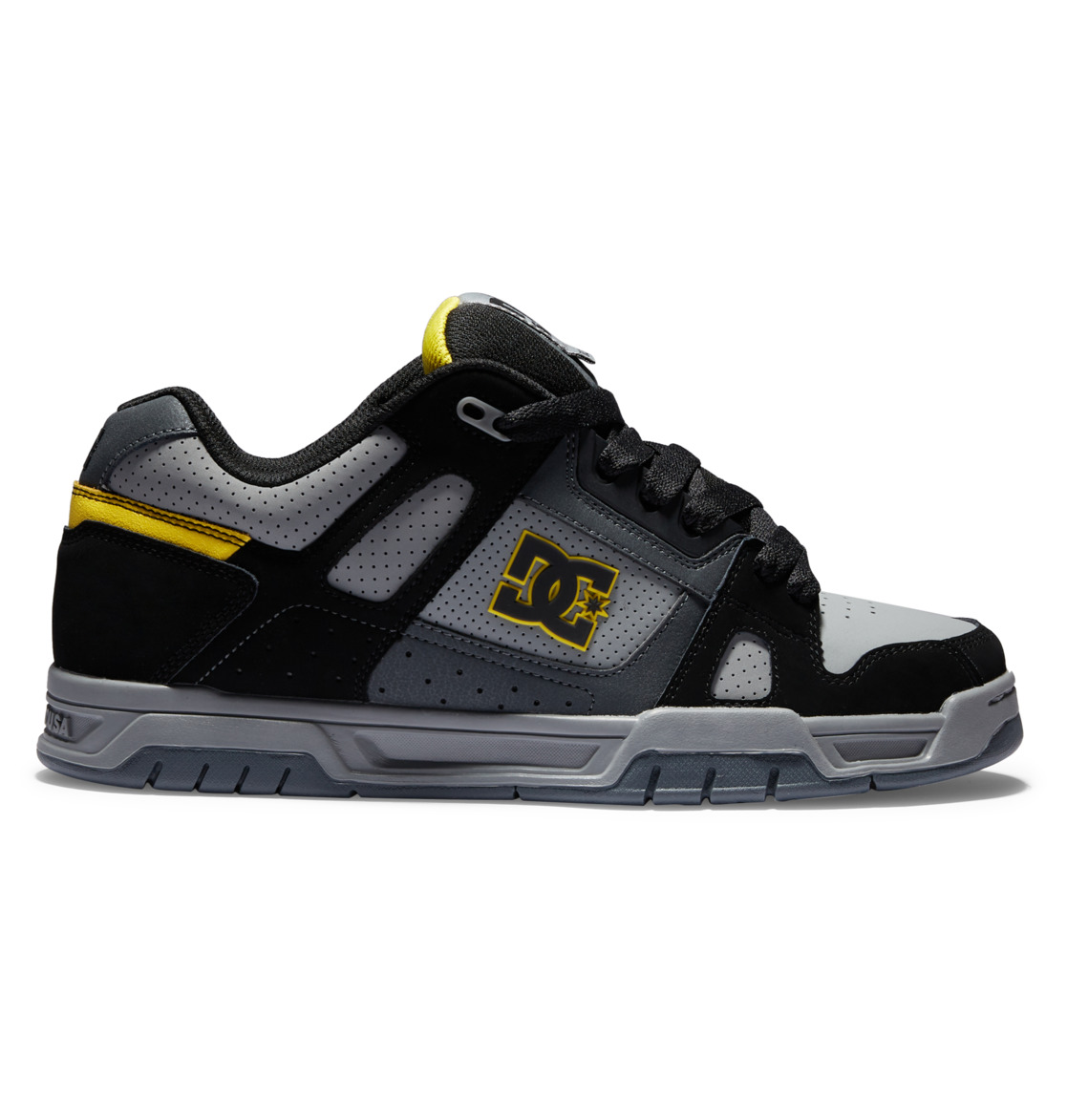 Baskets DC Shoes Stag Grise Noir Jaune Homme | DQJ-70112221