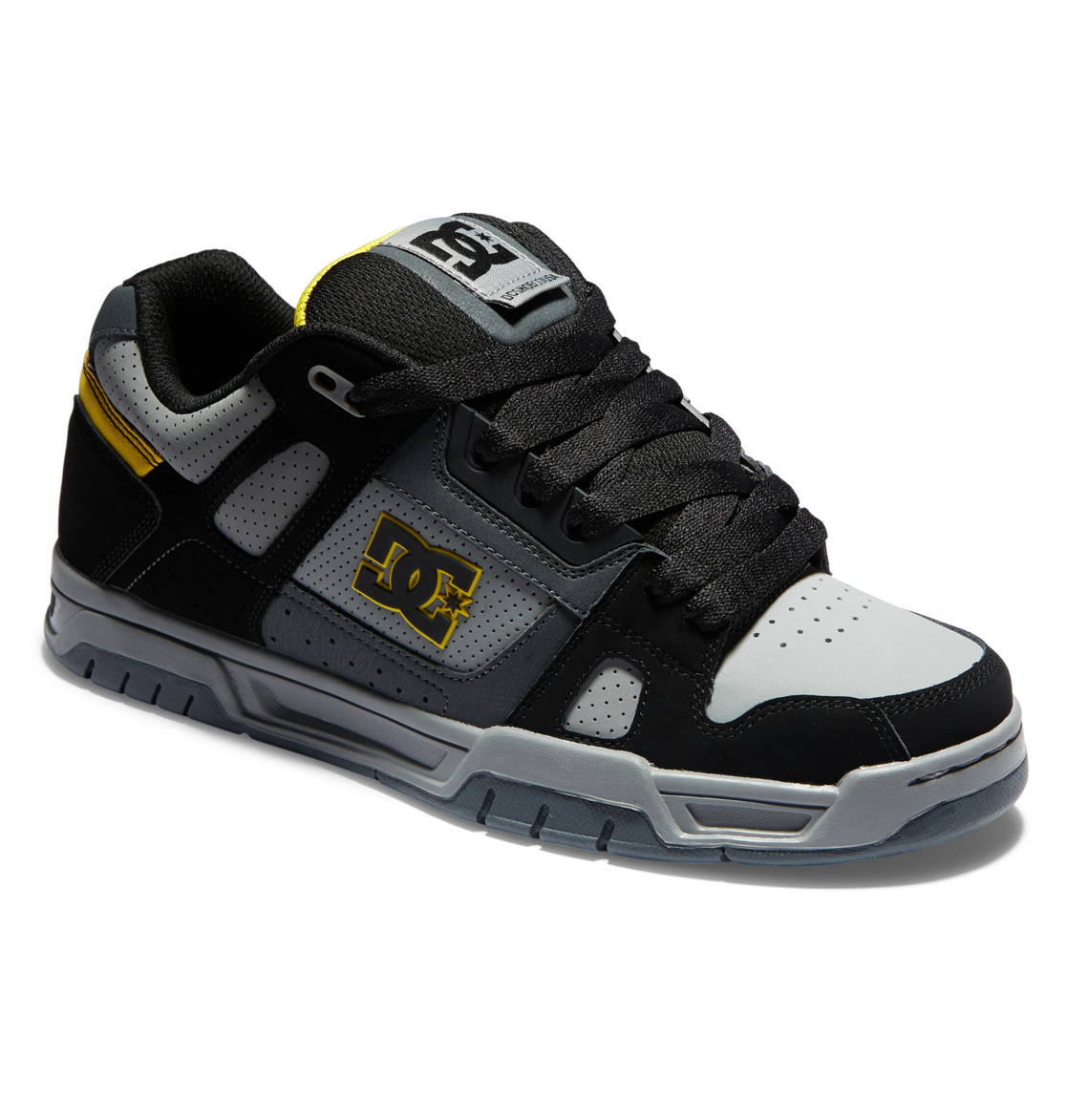 Baskets DC Shoes Stag Grise Noir Jaune Homme | DQJ-70112221