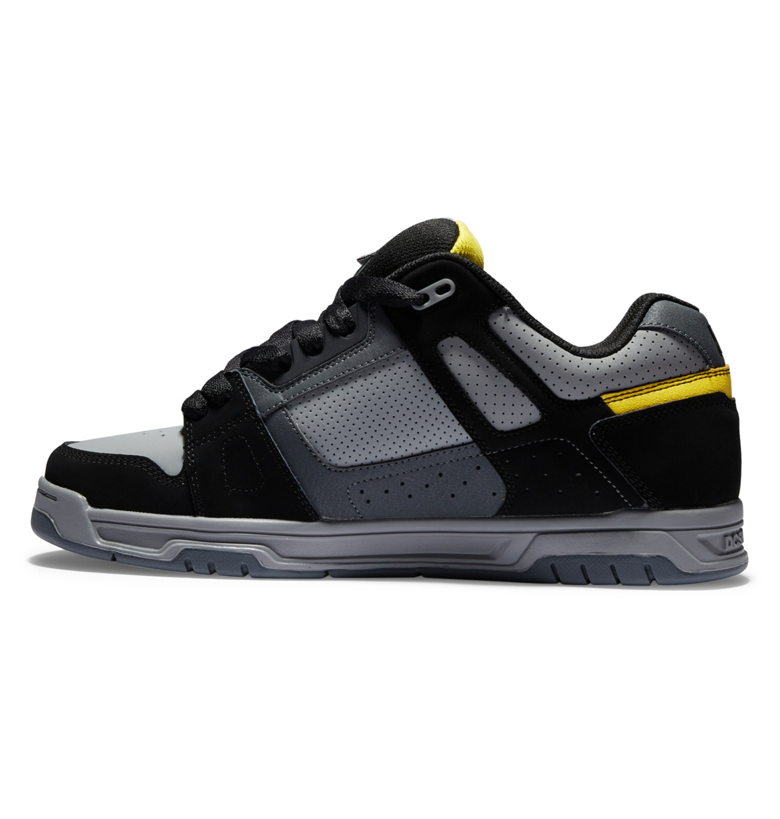 Baskets DC Shoes Stag Grise Noir Jaune Homme | DQJ-70112221